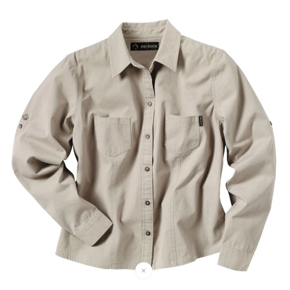 Women's Duck Mortar Work Shirt, Jacket UPF 50 Dry Sawtooth Size Large - Picture 3 of 3